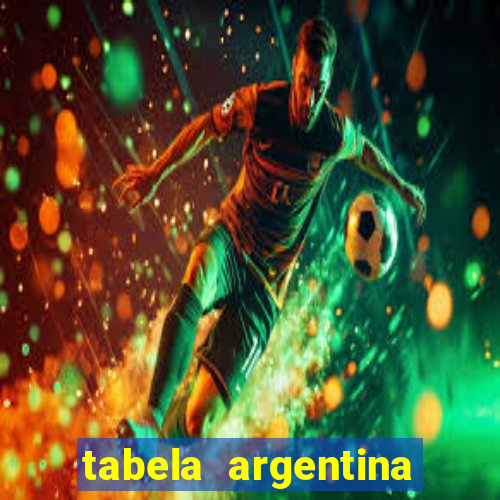 tabela argentina torneo betano